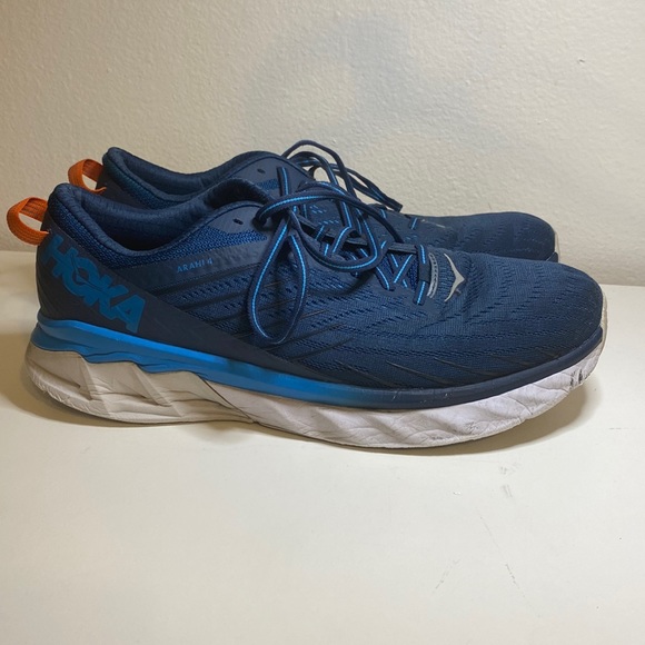 Hoka Shoes Mens Hoka One One Arahi 4 Blue Shoes Size 2 Poshmark